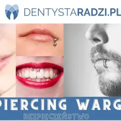 Kolaż zdjęć z piercingiem wargi, od subtelnych kółek po odważne ozdoby. Uśmiech z kolczykiem w wargach, podkreślający indywidualność.